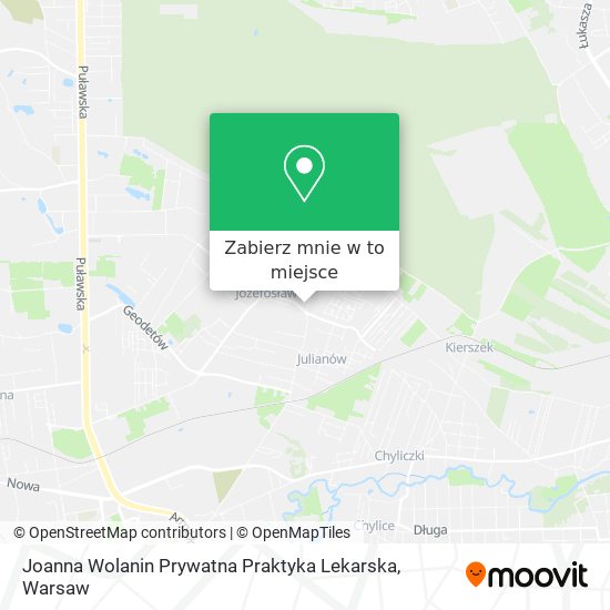 Mapa Joanna Wolanin Prywatna Praktyka Lekarska