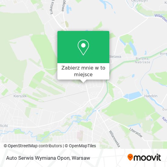 Mapa Auto Serwis Wymiana Opon