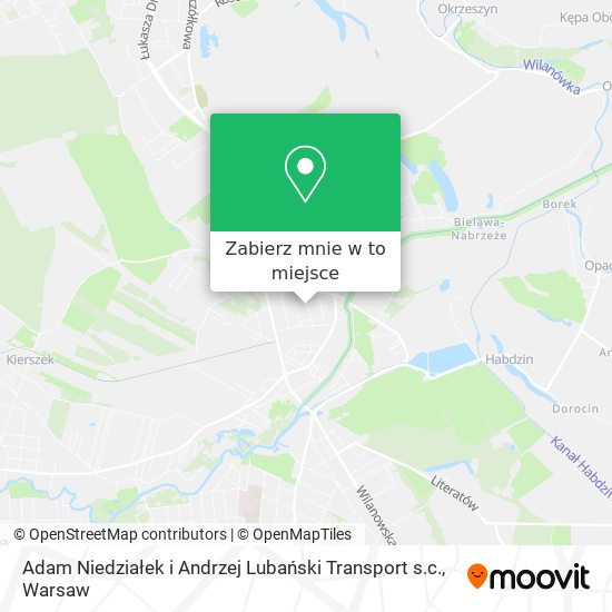 Mapa Adam Niedziałek i Andrzej Lubański Transport s.c.