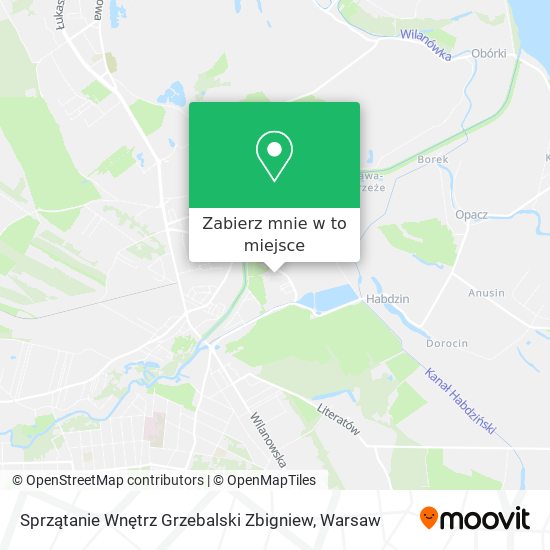 Mapa Sprzątanie Wnętrz Grzebalski Zbigniew