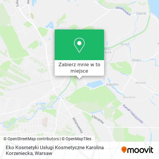 Mapa Eko Kosmetyki Usługi Kosmetyczne Karolina Korzeniecka