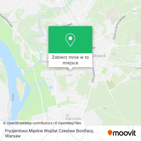 Mapa Fryzjerstwo Męskie Wojdat Czesław Bonifacy