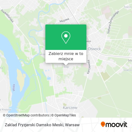 Mapa Zaklad Fryzjerski Damsko Meski