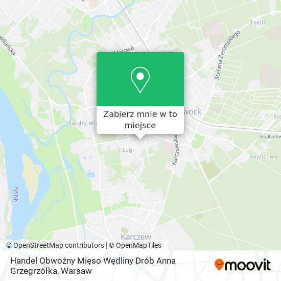 Mapa Handel Obwoźny Mięso Wędliny Drób Anna Grzegrzółka