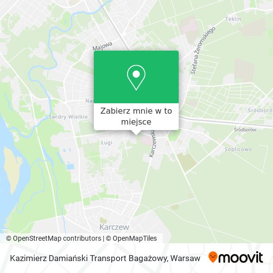 Mapa Kazimierz Damiański Transport Bagażowy