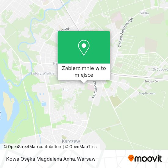 Mapa Kowa Osęka Magdalena Anna