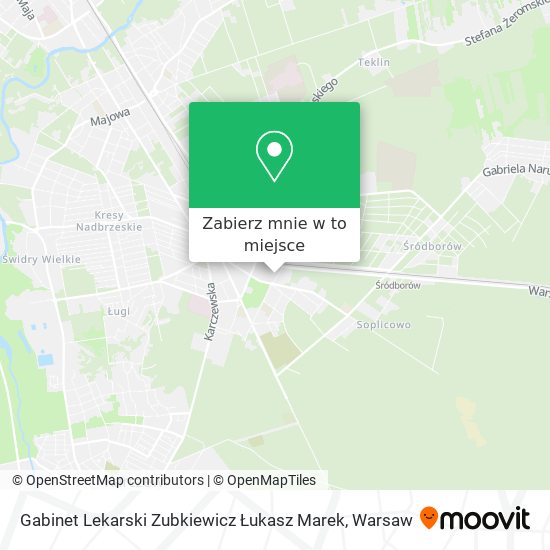 Mapa Gabinet Lekarski Zubkiewicz Łukasz Marek