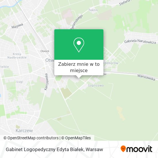 Mapa Gabinet Logopedyczny Edyta Białek