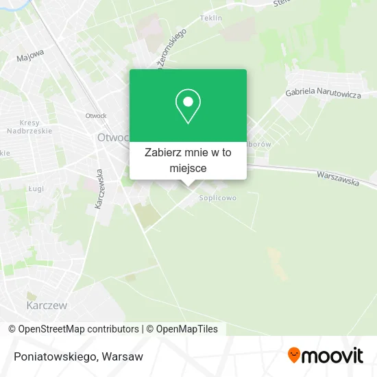 Mapa Poniatowskiego
