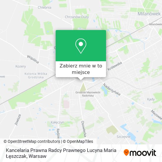 Mapa Kancelaria Prawna Radcy Prawnego Lucyna Maria Łęszczak