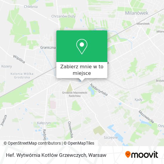 Mapa Hef. Wytwórnia Kotłów Grzewczych