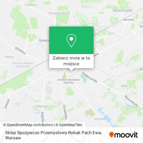 Mapa Sklep Spożywczo Przemysłowy Robak Pach Ewa