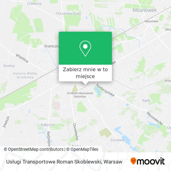 Mapa Usługi Transportowe Roman Skoblewski