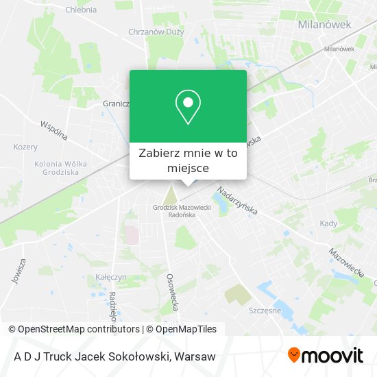 Mapa A D J Truck Jacek Sokołowski