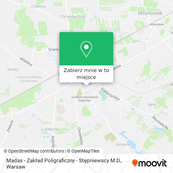 Mapa Madas - Zakład Poligraficzny - Stępniewscy M.D.