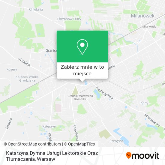 Mapa Katarzyna Dymna Usługi Lektorskie Oraz Tłumaczenia