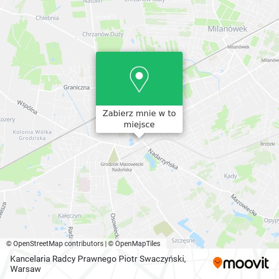 Mapa Kancelaria Radcy Prawnego Piotr Swaczyński