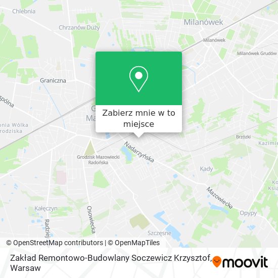 Mapa Zakład Remontowo-Budowlany Soczewicz Krzysztof