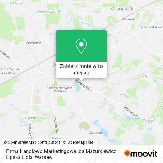 Mapa Firma Handlowo Marketingowa Ida Mazurkiewicz Lipska Lidia