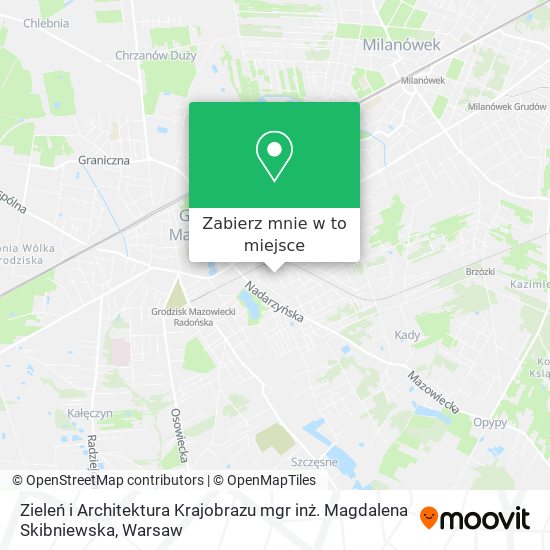 Mapa Zieleń i Architektura Krajobrazu mgr inż. Magdalena Skibniewska