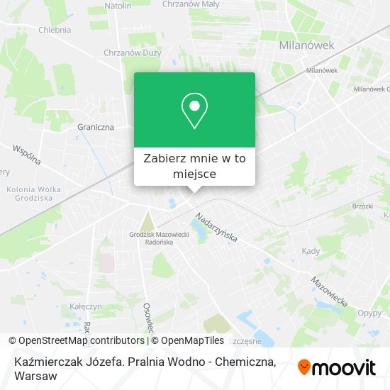 Mapa Kaźmierczak Józefa. Pralnia Wodno - Chemiczna