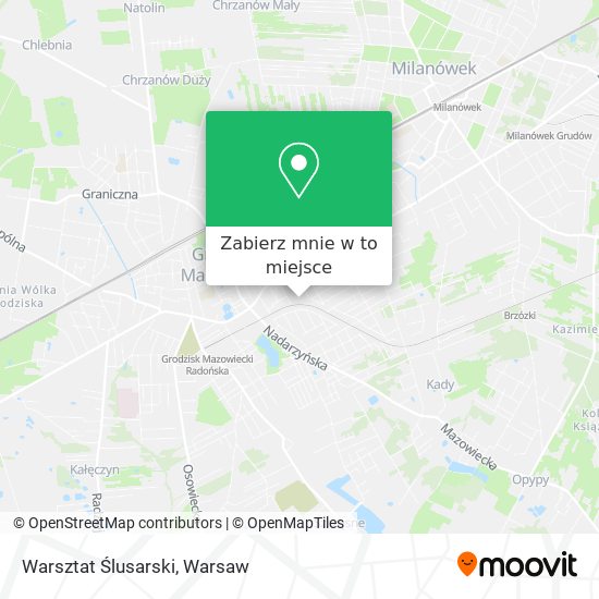 Mapa Warsztat Ślusarski