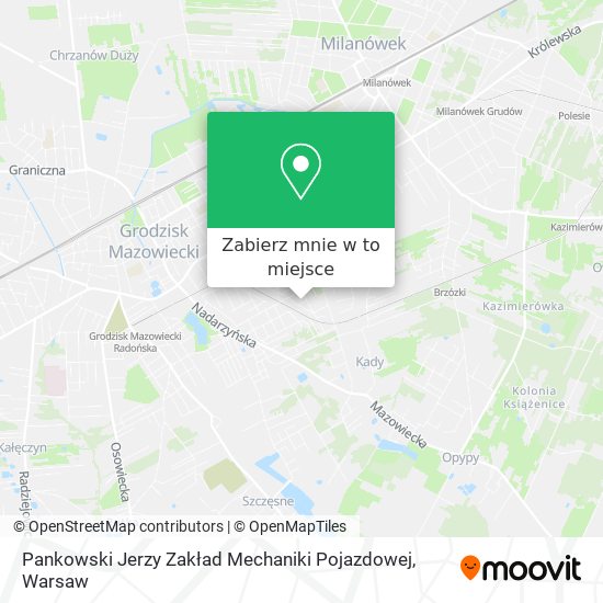 Mapa Pankowski Jerzy Zakład Mechaniki Pojazdowej