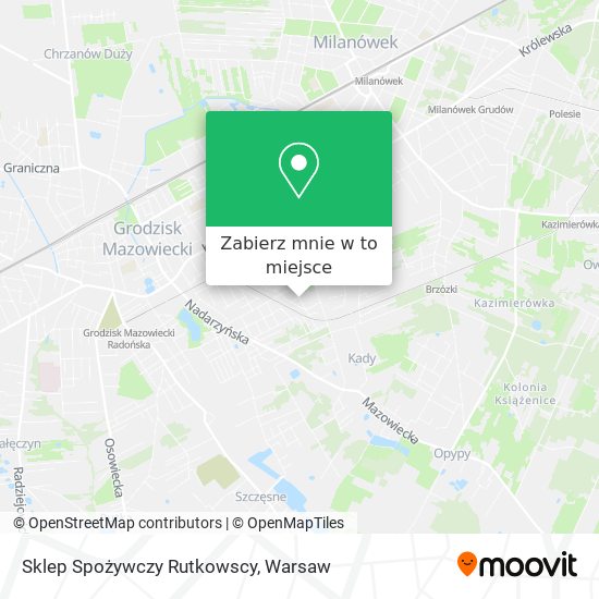 Mapa Sklep Spożywczy Rutkowscy