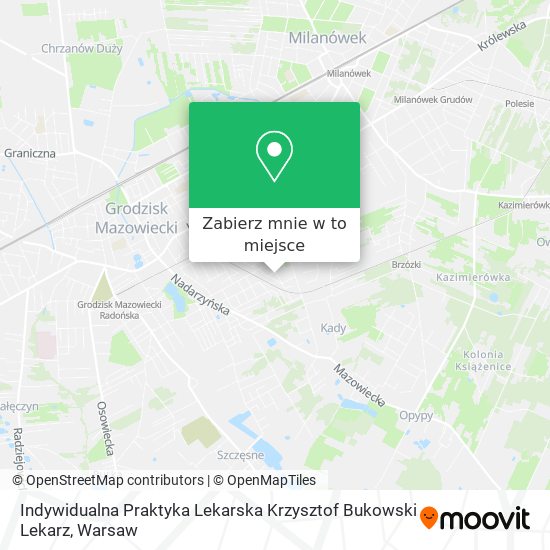 Mapa Indywidualna Praktyka Lekarska Krzysztof Bukowski Lekarz