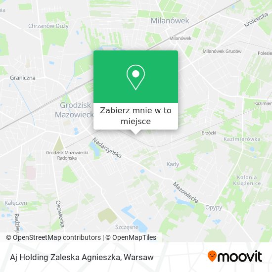 Mapa Aj Holding Zaleska Agnieszka