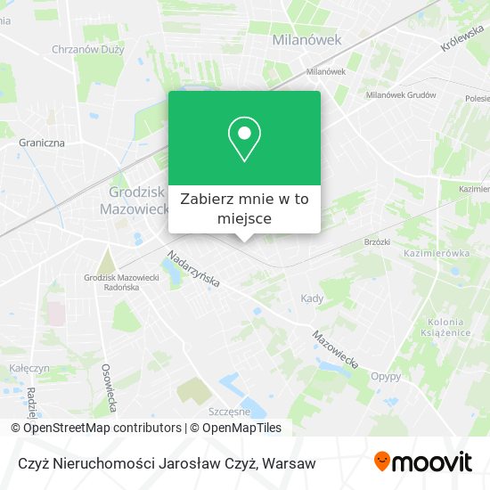 Mapa Czyż Nieruchomości Jarosław Czyż