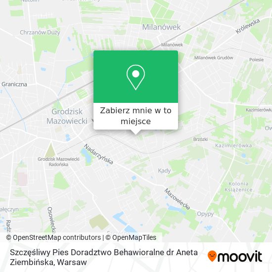 Mapa Szczęśliwy Pies Doradztwo Behawioralne dr Aneta Ziembińska