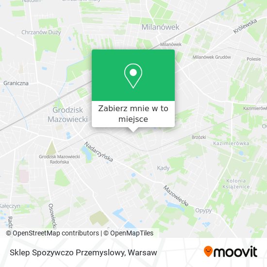 Mapa Sklep Spozywczo Przemyslowy