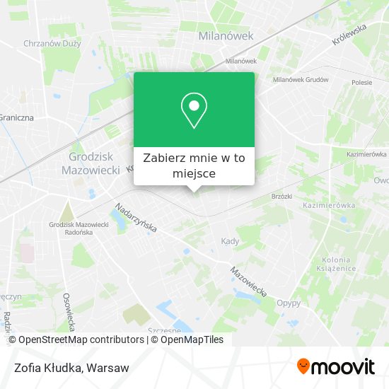 Mapa Zofia Kłudka