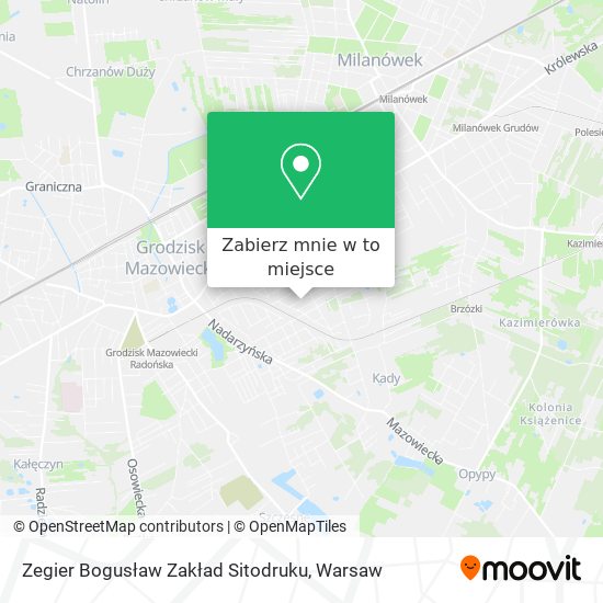 Mapa Zegier Bogusław Zakład Sitodruku