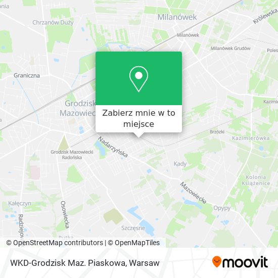 Mapa WKD-Grodzisk Maz. Piaskowa