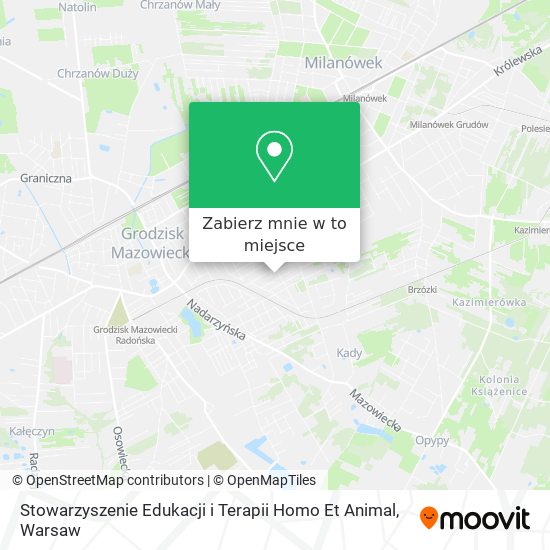 Mapa Stowarzyszenie Edukacji i Terapii Homo Et Animal