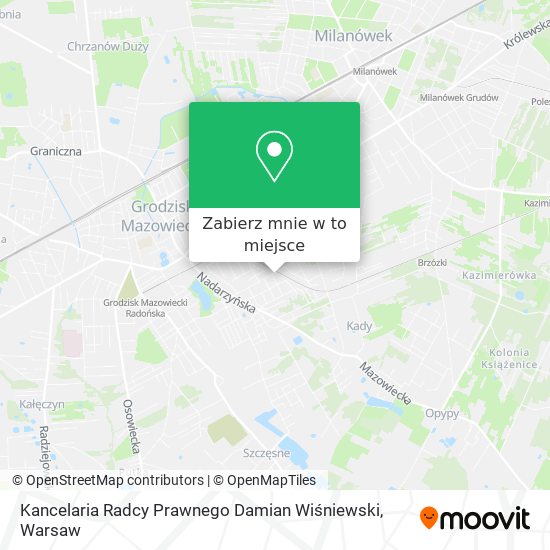 Mapa Kancelaria Radcy Prawnego Damian Wiśniewski