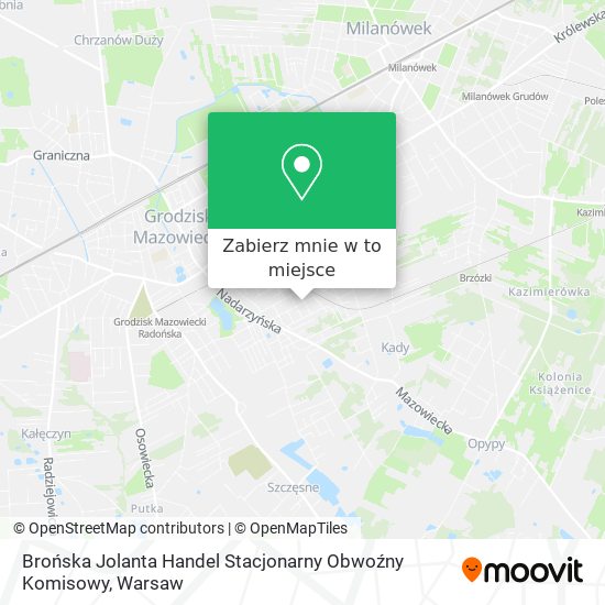 Mapa Brońska Jolanta Handel Stacjonarny Obwoźny Komisowy