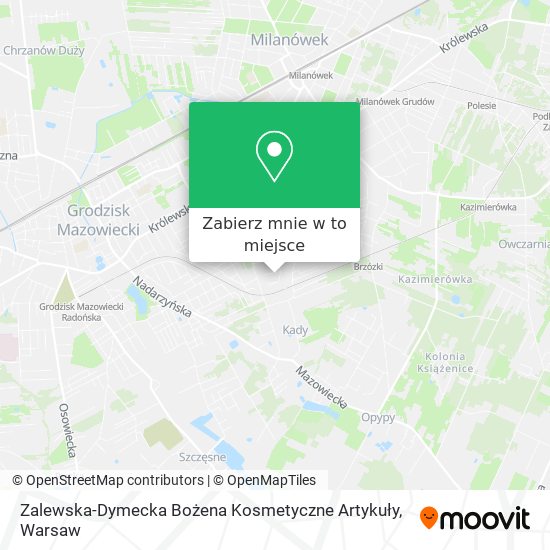 Mapa Zalewska-Dymecka Bożena Kosmetyczne Artykuły