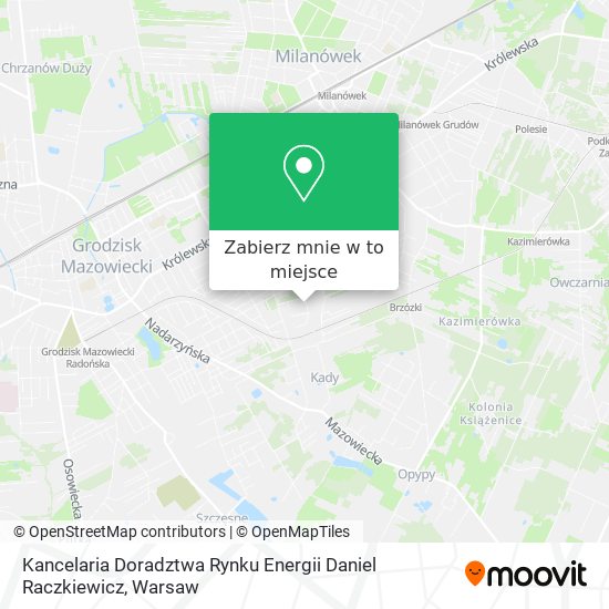 Mapa Kancelaria Doradztwa Rynku Energii Daniel Raczkiewicz