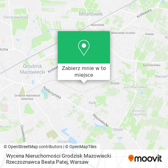 Mapa Wycena Nieruchomości Grodzisk Mazowiecki Rzeczoznawca Beata Patej