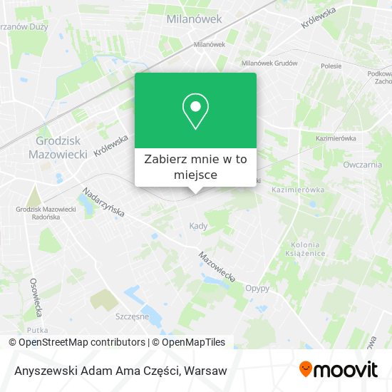 Mapa Anyszewski Adam Ama Części