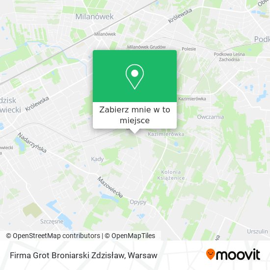 Mapa Firma Grot Broniarski Zdzisław