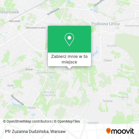 Mapa Pfr Zuzanna Dudzińska