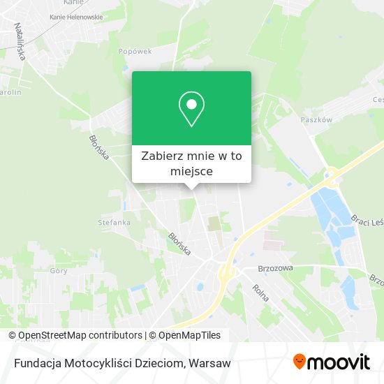 Mapa Fundacja Motocykliści Dzieciom