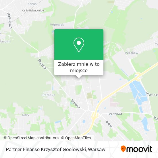 Mapa Partner Finanse Krzysztof Gocłowski