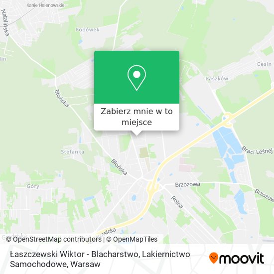 Mapa Łaszczewski Wiktor - Blacharstwo, Lakiernictwo Samochodowe