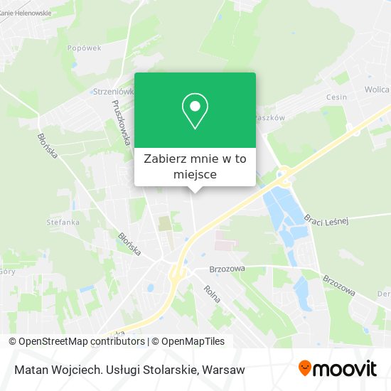 Mapa Matan Wojciech. Usługi Stolarskie