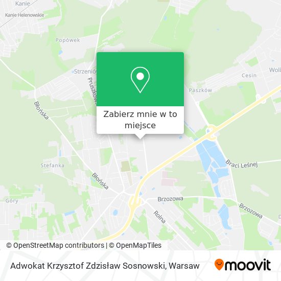 Mapa Adwokat Krzysztof Zdzisław Sosnowski